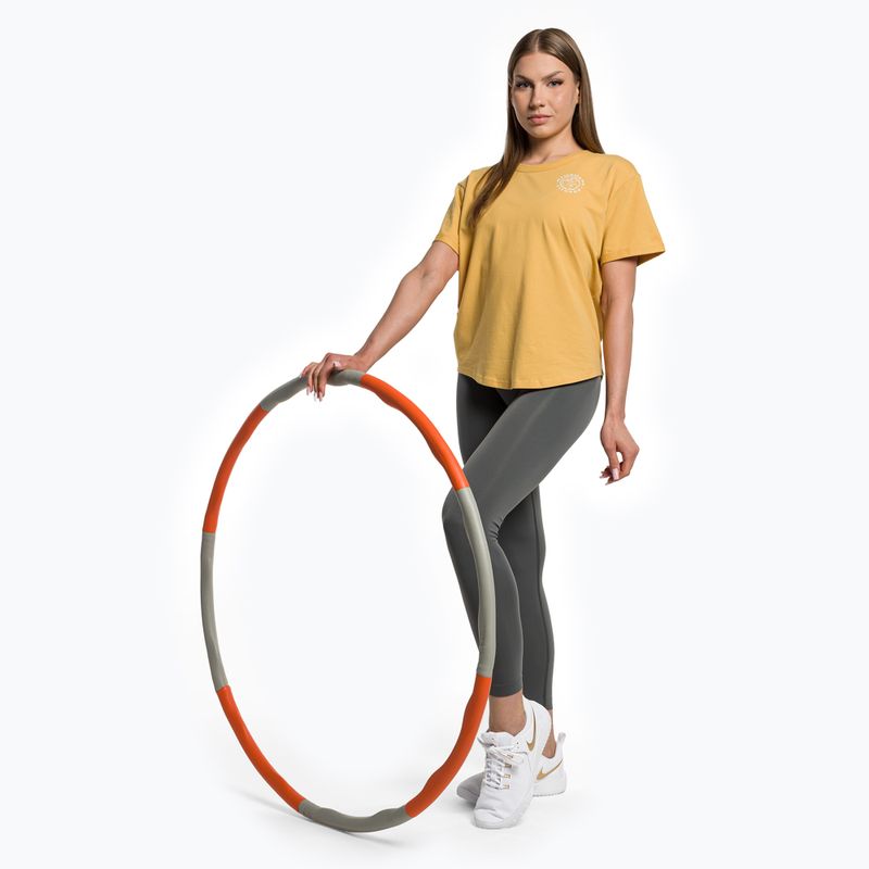 Футболка для тренувань жіноча Gymshark GFX Legacy Tee yellow/white 2