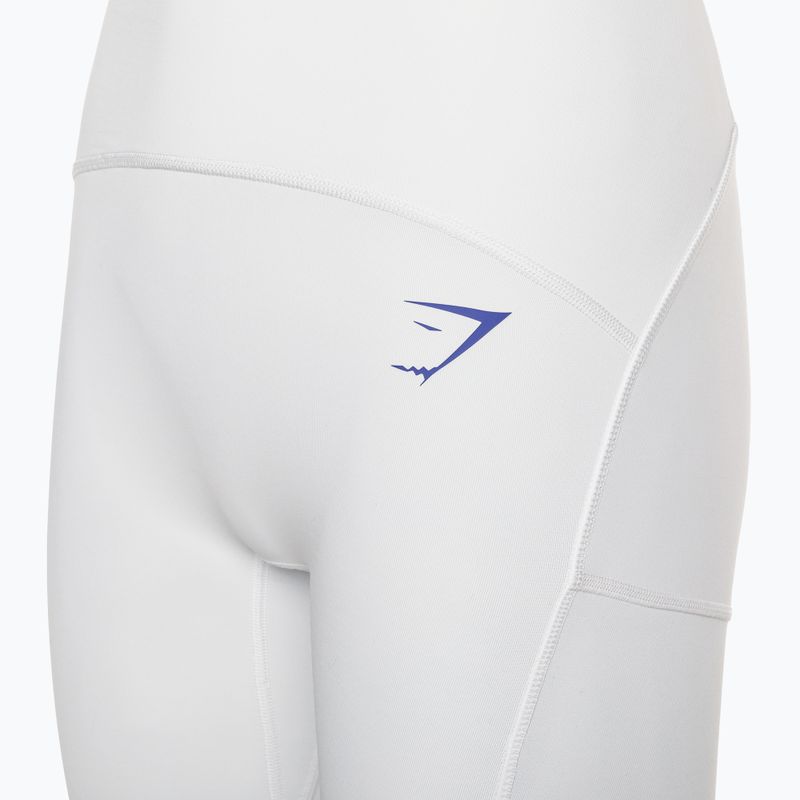 Легінси тренувальні жіночі Gymshark Pulse white/blue 8