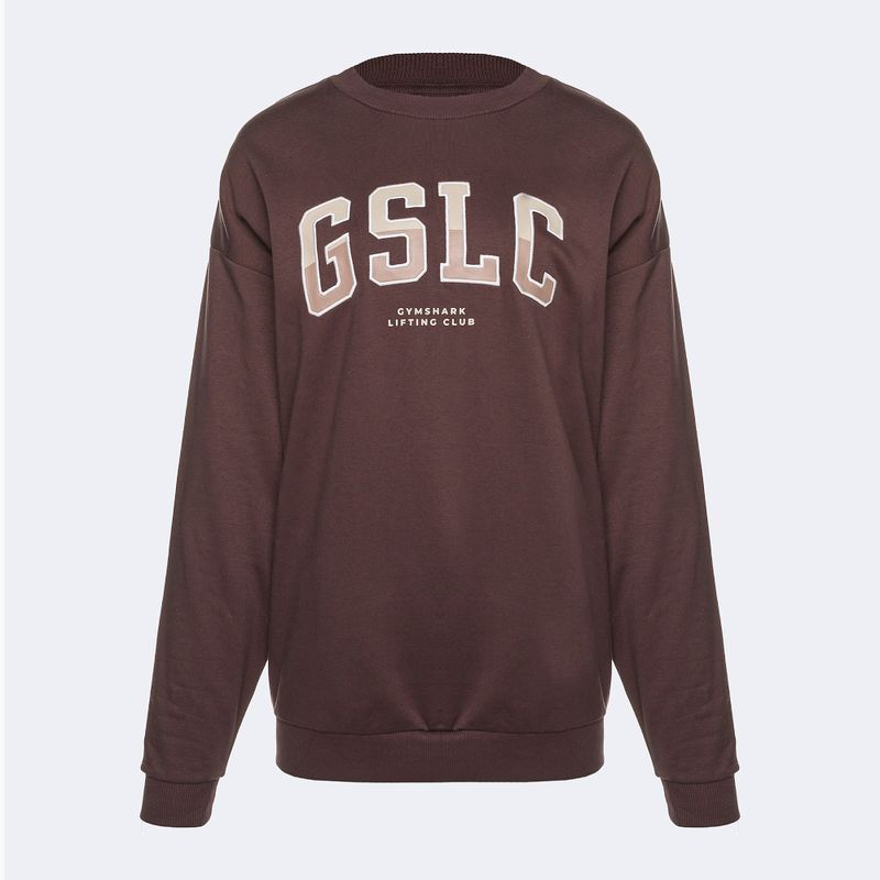 Кофта тренувальна жіноча Gymshark Gfx Gslc Oversized brown 5