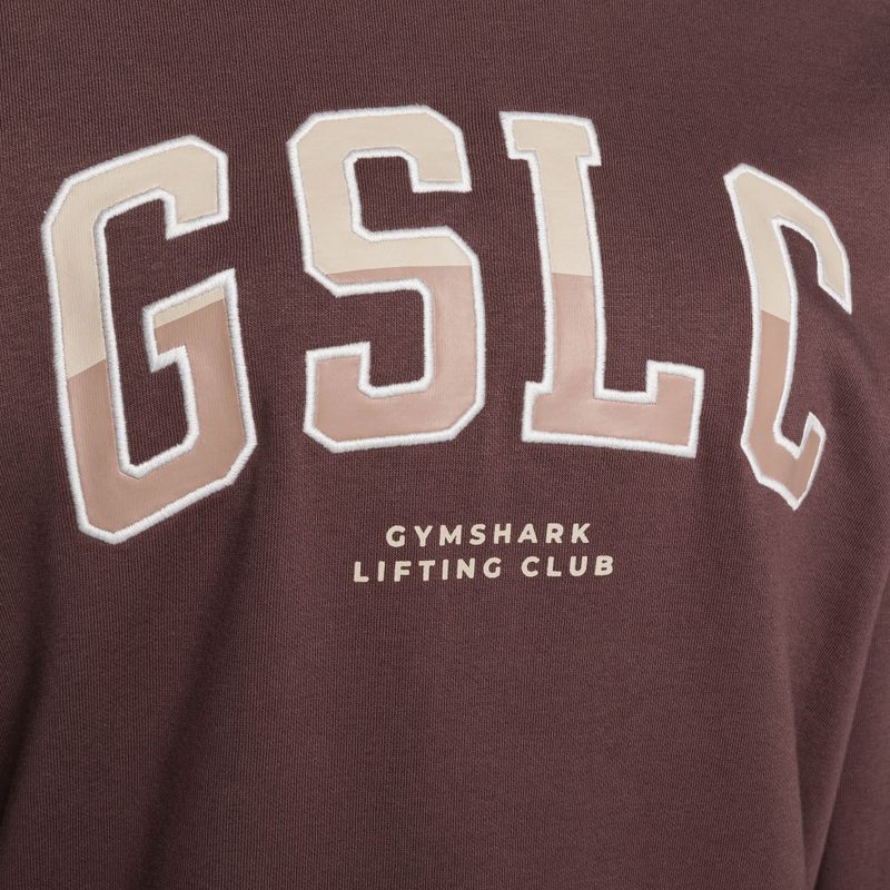 Кофта тренувальна жіноча Gymshark Gfx Gslc Oversized brown 7