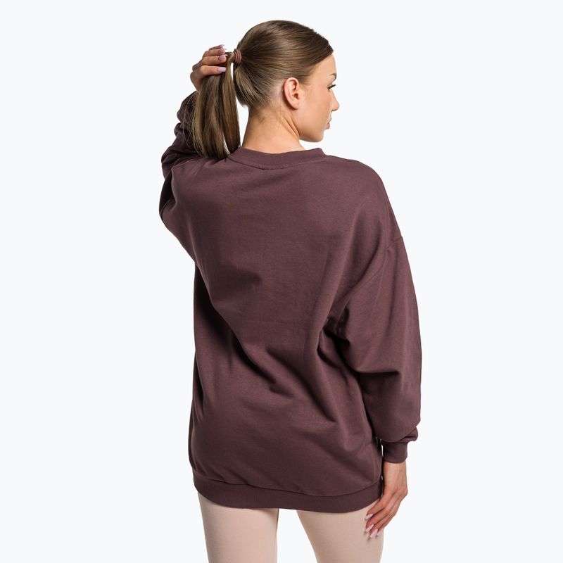 Кофта тренувальна жіноча Gymshark Gfx Gslc Oversized brown 3