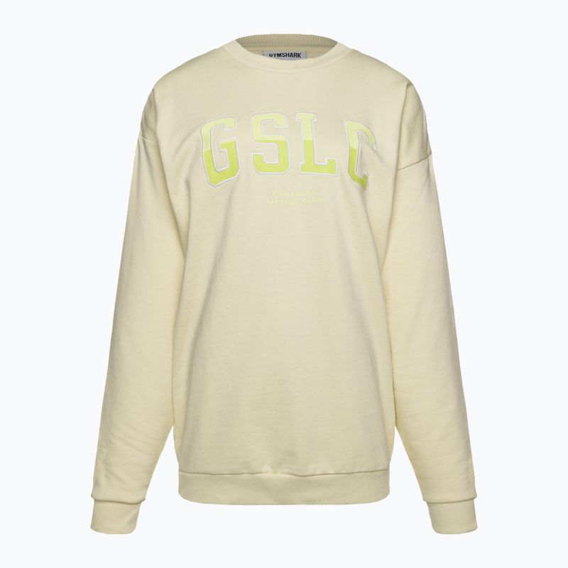 Кофта тренувальна жіноча Gymshark Gfx Gslc Oversized yellow/white 5