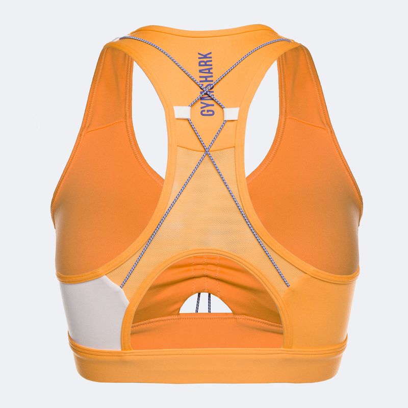 Бюстгальтер спортивний Gymshark Pulse Sports apricot orange/white 7