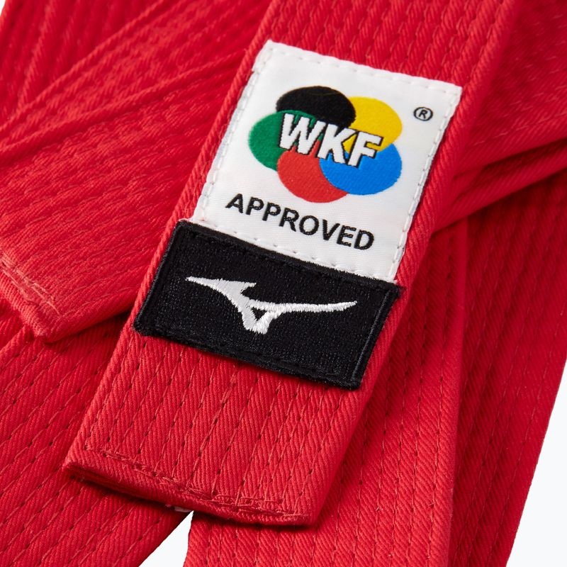 Пояс для кімоно Mizuno Karate WKF RB red 2