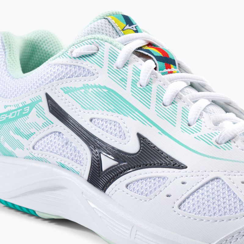 Кросівки для тенісу жіночі Mizuno Break Shot 3 AC біло-зелені 61GA212623 8