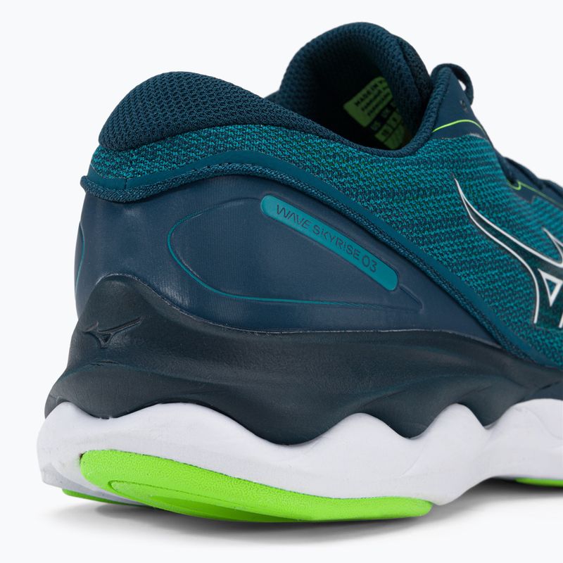 Кросівки для бігу чоловічі Mizuno Wave Skyrise 3 блакитні J1GC220901 9