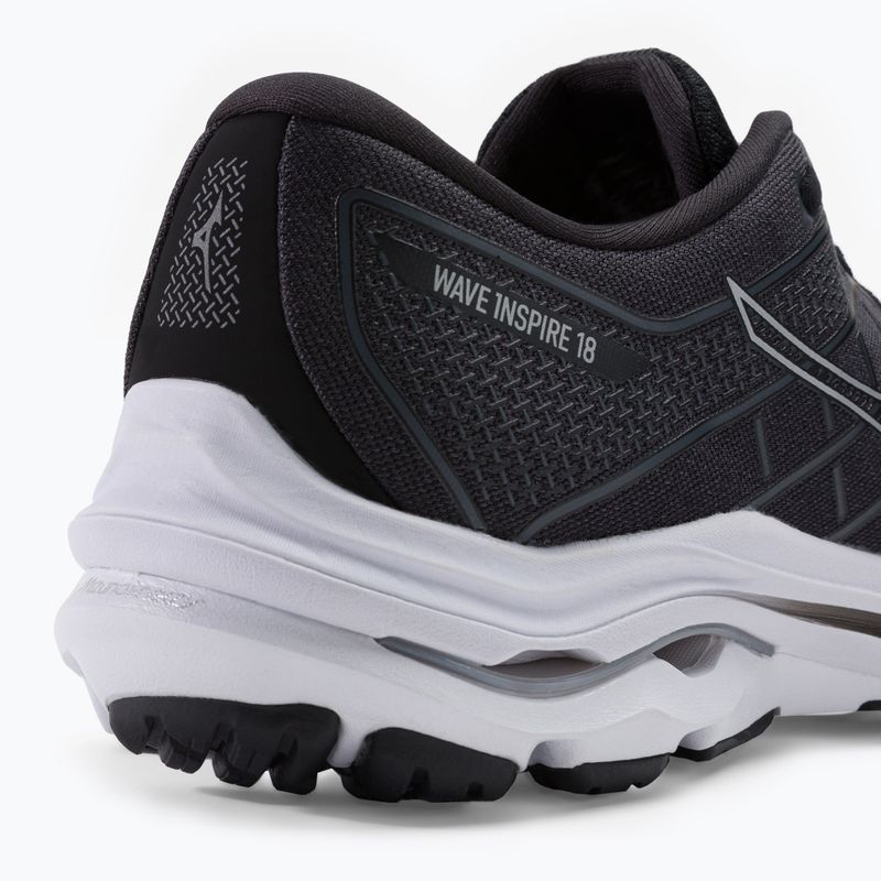 Кросівки для бігу чоловічі Mizuno Wave Inspire 18 чорні J1GC224404 9