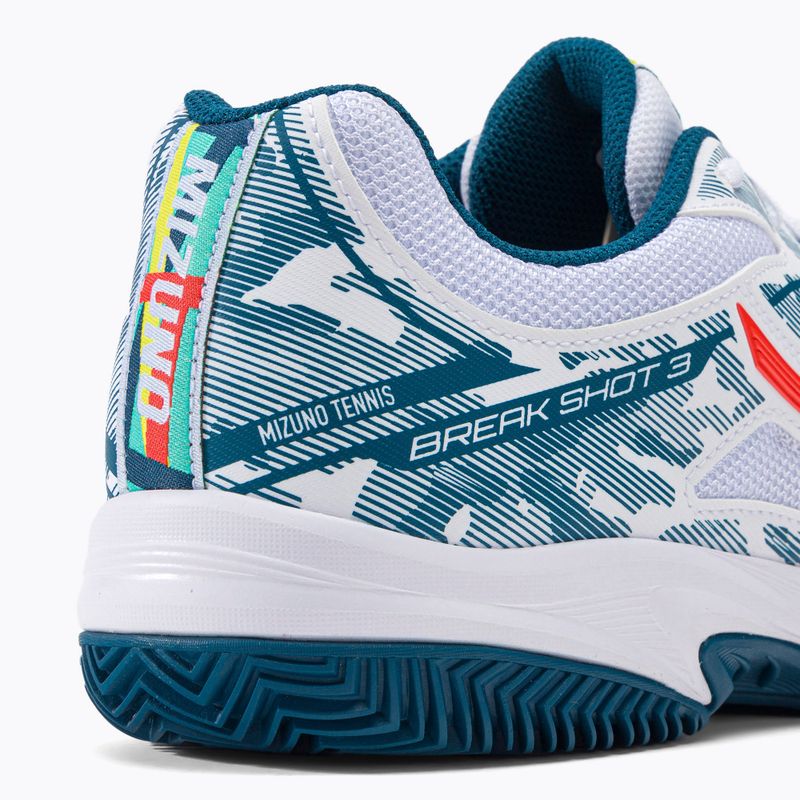 Кросівки для тенісу чоловічі Mizuno Breakshot 3 CC біле 61GC2125 8