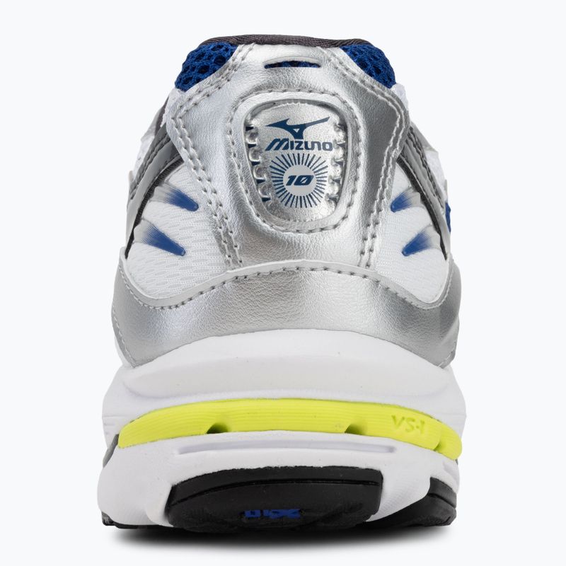 Кросівки чоловічі Mizuno Wave Rider 10 white/silver/surf the web 6