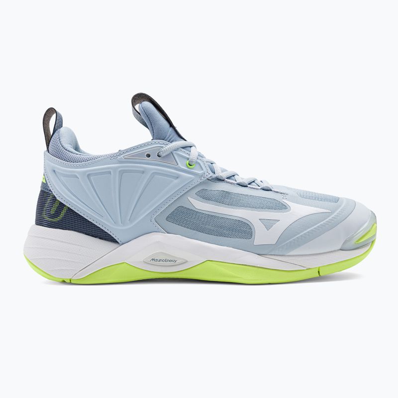 Чоловічі волейбольні кросівки Mizuno Wave Momentum 2 верес/білий/нео лайм 2