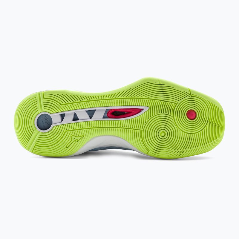 Чоловічі волейбольні кросівки Mizuno Wave Momentum 2 верес/білий/нео лайм 5