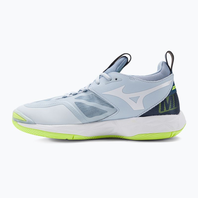 Чоловічі волейбольні кросівки Mizuno Wave Momentum 2 верес/білий/нео лайм 10