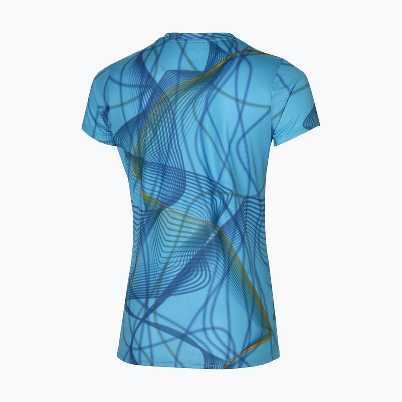 Футболка для бігу жіноча Mizuno Graphic Tee milky blue 2