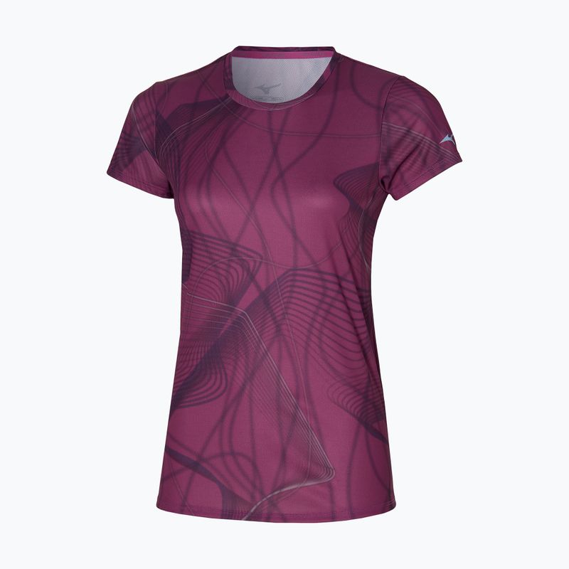 Футболка для бігу жіноча Mizuno Graphic Tee magenta haze