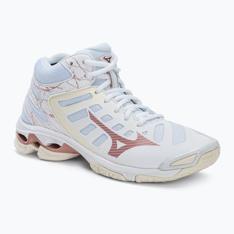 Кросівки волейбольні жіночі Mizuno Wave Voltage Mid білі V1GC216536