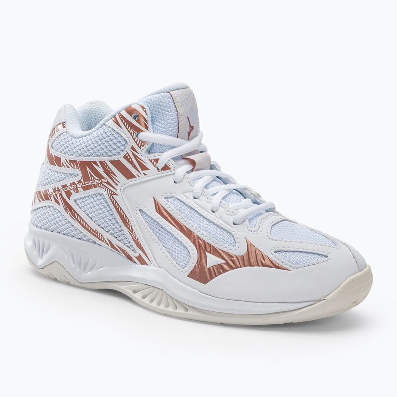 Кросівки волейбольні жіночі Mizuno Thunder Blade 3 Mid білі V1GC217536