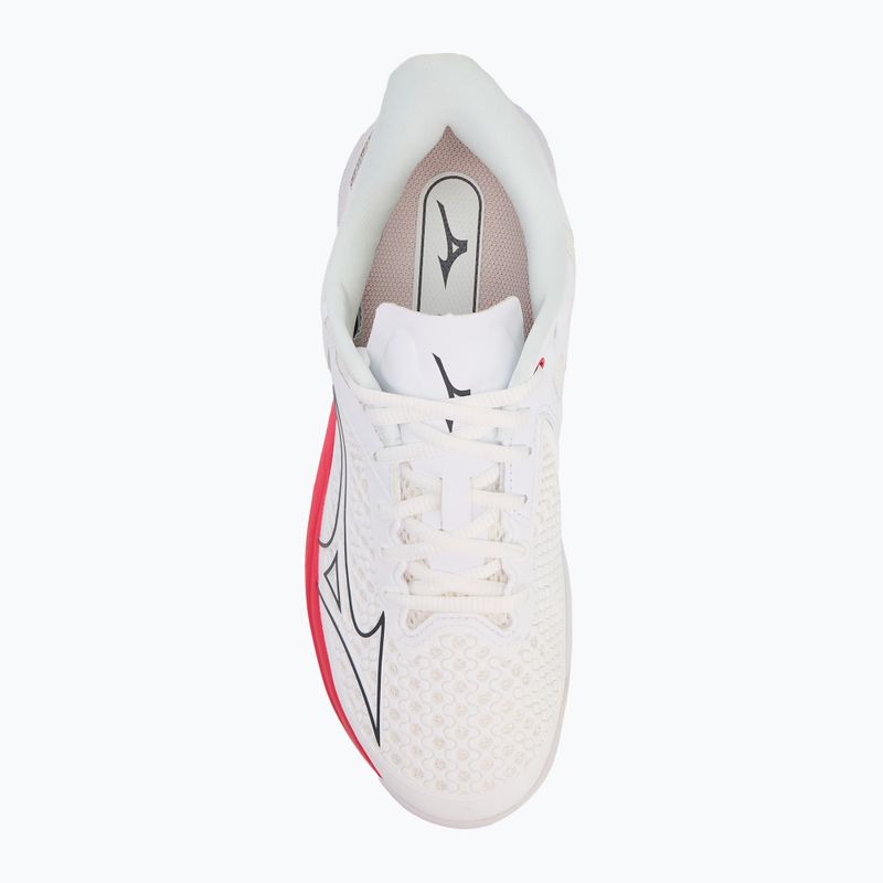 Кросівки тенісні жіночі Mizuno Wave Exceed Tour 5 CC undyed white/quiet shade/opera red 5