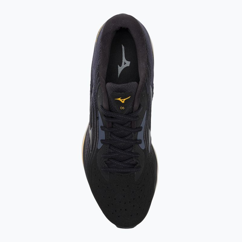 Чоловічі бігові кросівки Mizuno Wave Sky 6 чорний / пасати / золотий ф'южн 6