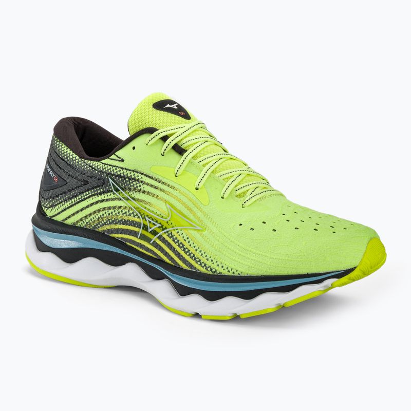 Чоловічі кросівки Mizuno Wave Sky 6 neo lime skywriting/black