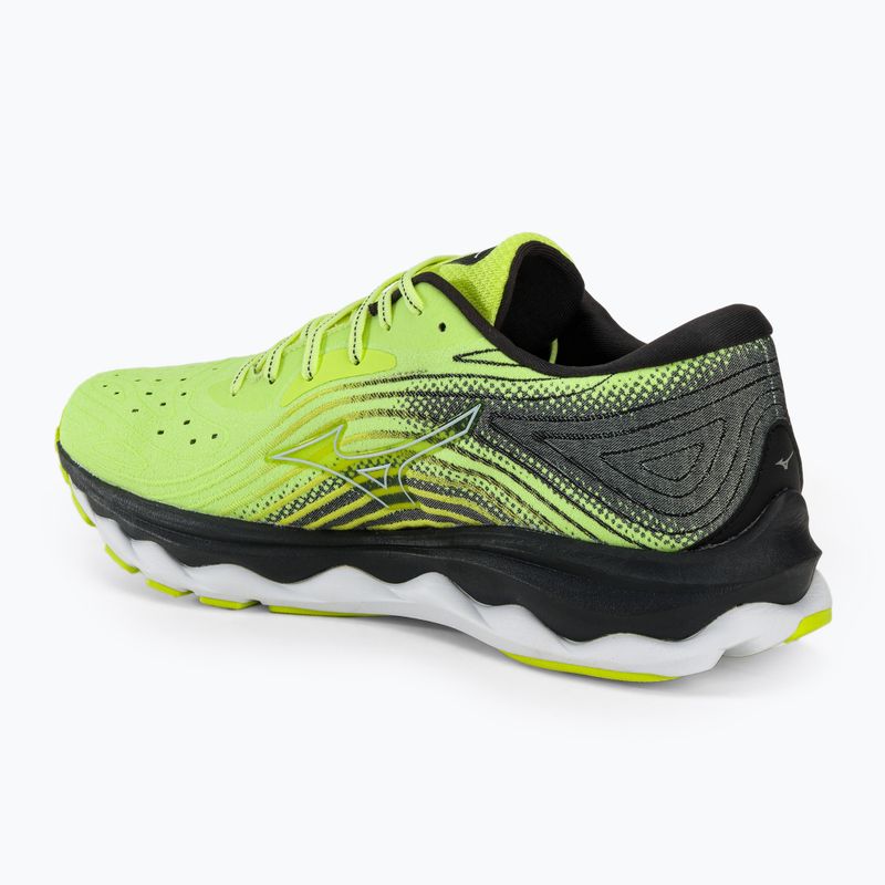 Чоловічі кросівки Mizuno Wave Sky 6 neo lime skywriting/black 3