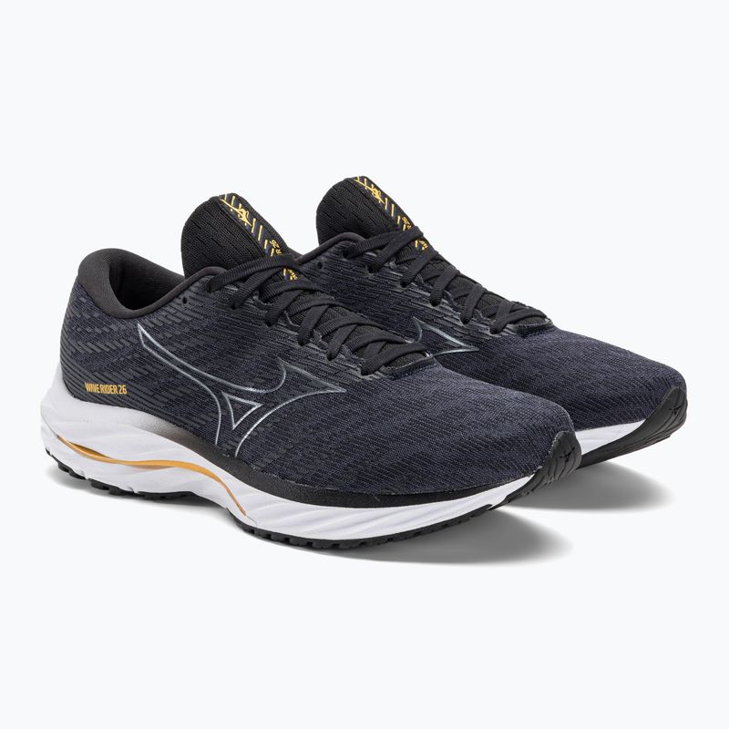 Чоловічі бігові кросівки Mizuno Wave Rider 26 2E odyssey сірий/сірий металік/бліді чорнобривці 5