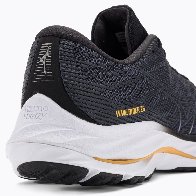 Чоловічі бігові кросівки Mizuno Wave Rider 26 2E odyssey сірий/сірий металік/бліді чорнобривці 10