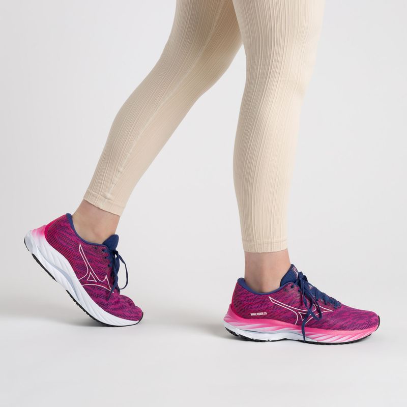 Кросівки для бігу жіночі Mizuno Wave Rider 26 рожеві J1GD220327 2