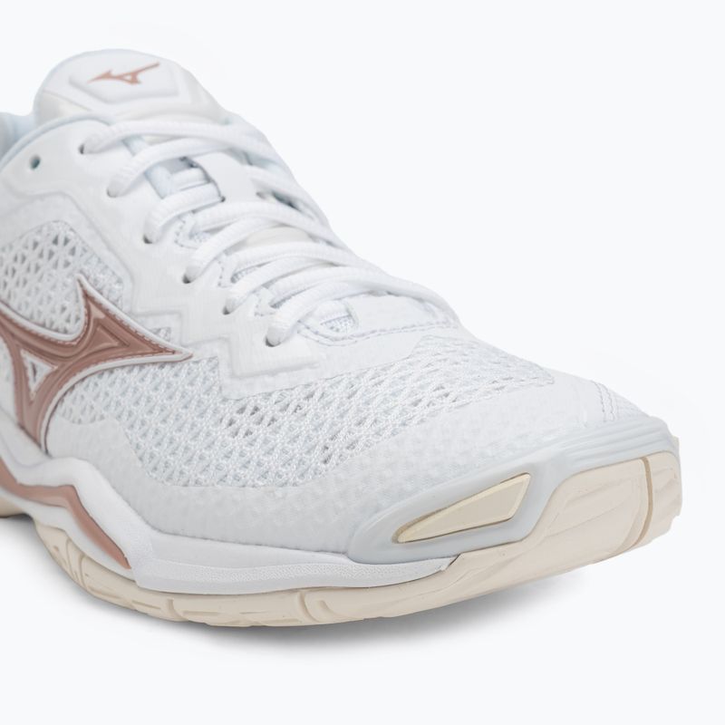 Кросівки гандбольні жіночі Mizuno Wave Stealth V white/rose/snow white 7