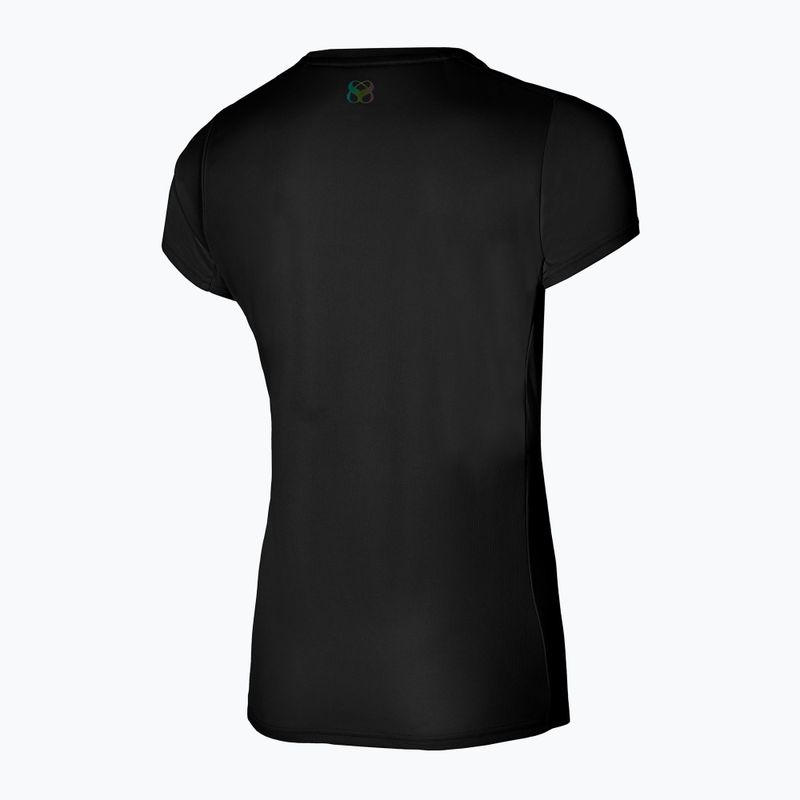 Футболка для бігу жіноча Mizuno Two Loop 88 Tee чорна 32GAA20109 2