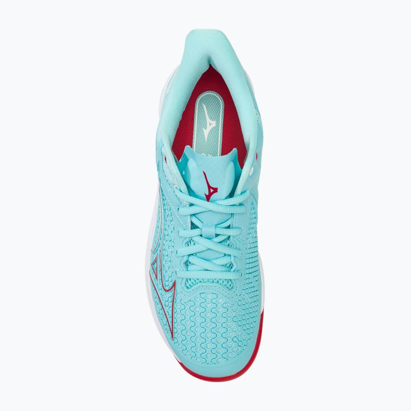 Кросівки тенісні жіночі Mizuno Wave Exceed Tour 5 AC tanger turquoise/fiery coral 2/white 5