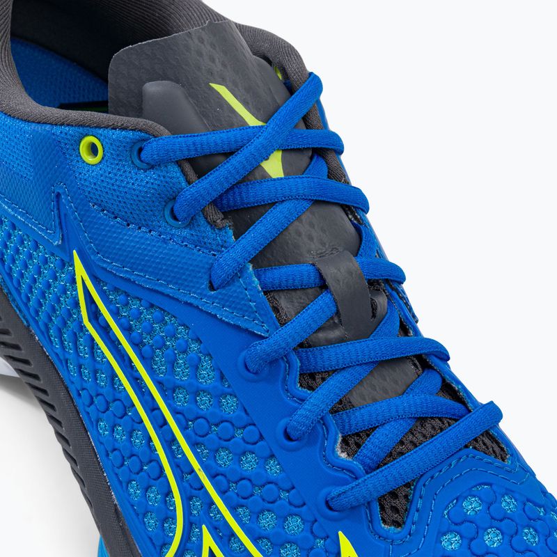 Чоловічі тенісні туфлі Mizuno Wave Exceed Tour 5 CC peace blue/кислотний лайм/залізний затвор 9