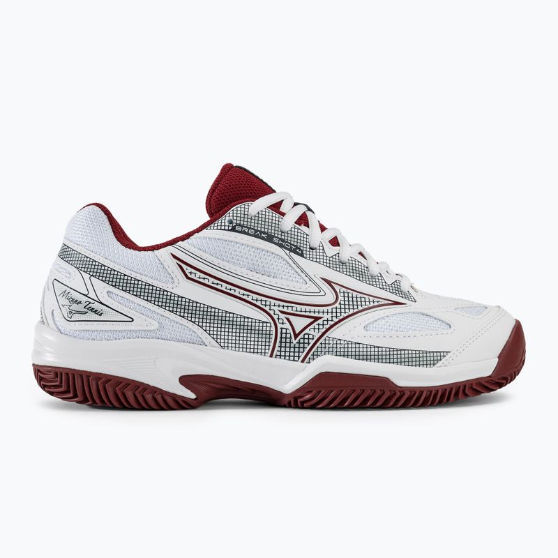 Кросівки тенісні жіночі Mizuno Break Shot 4 CC white/cabernet/papyrus 2