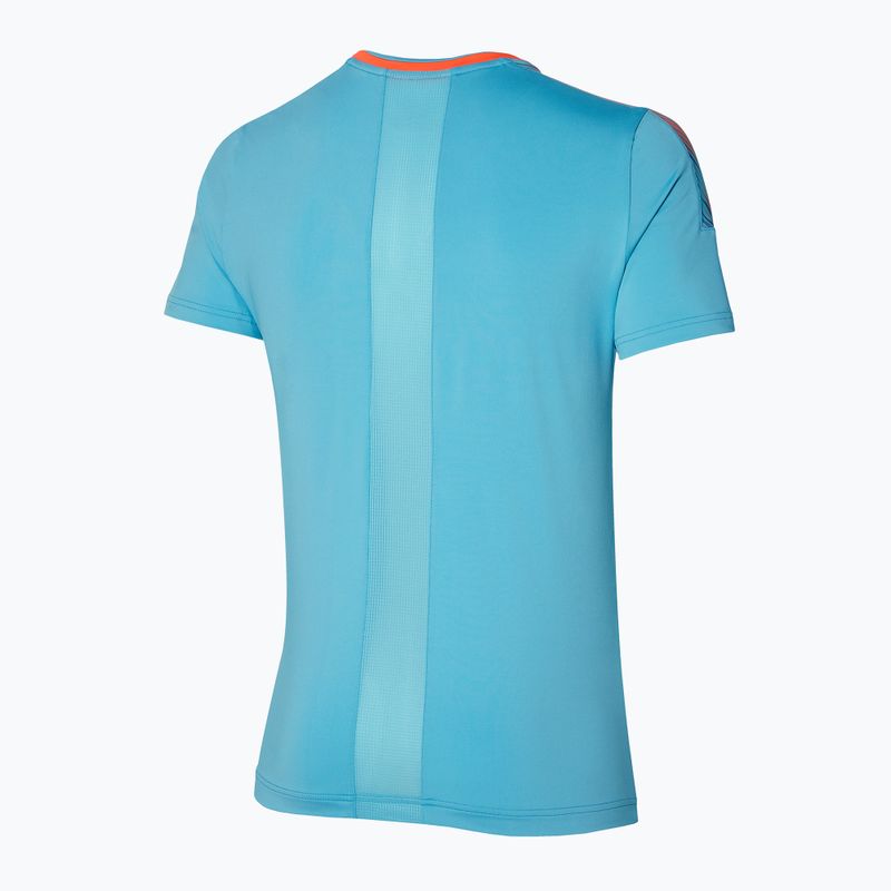 Футболка тенісна чоловіча Mizuno Shadow Tee блакитна 62GAA00222 2