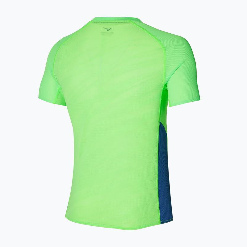 Чоловіча бігова футболка Mizuno Aero Tee світло-зелена 2
