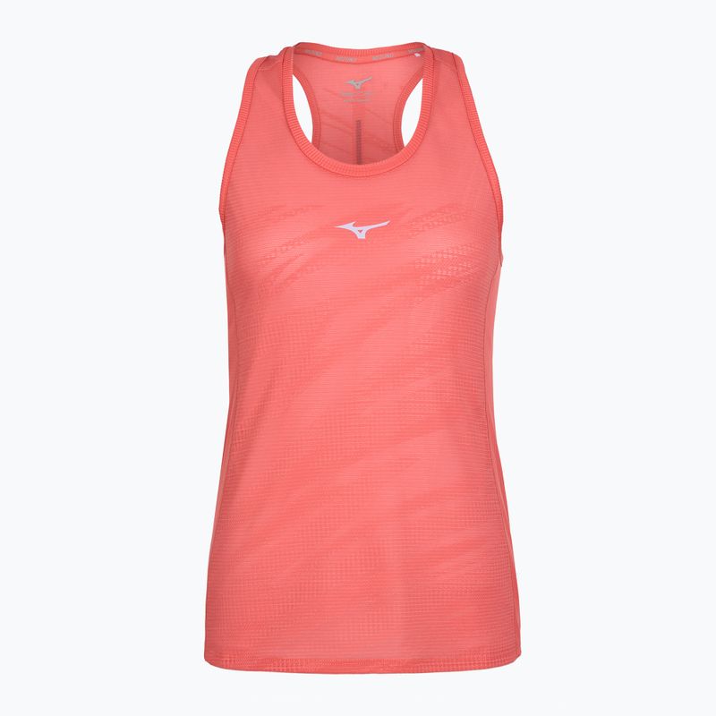 Жіноча бігова майка Mizuno Aero Tank кольору затонулого коралу