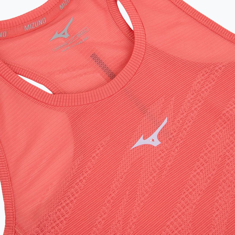 Жіноча бігова майка Mizuno Aero Tank кольору затонулого коралу 3