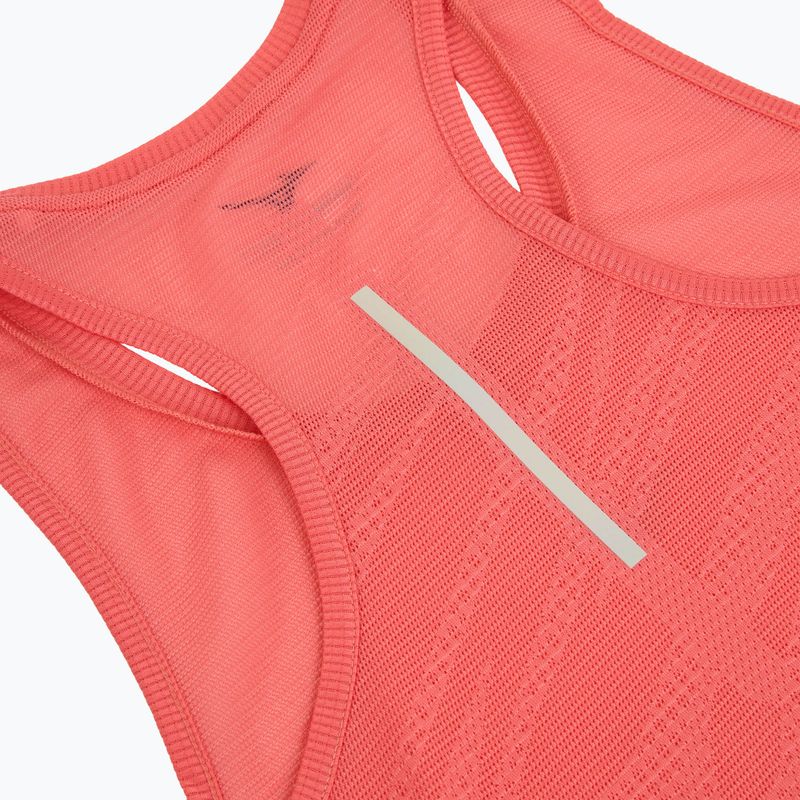 Жіноча бігова майка Mizuno Aero Tank кольору затонулого коралу 4