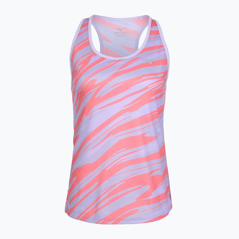Жіноча бігова майка Mizuno DAF Graphic Tank пастельно-бузкова