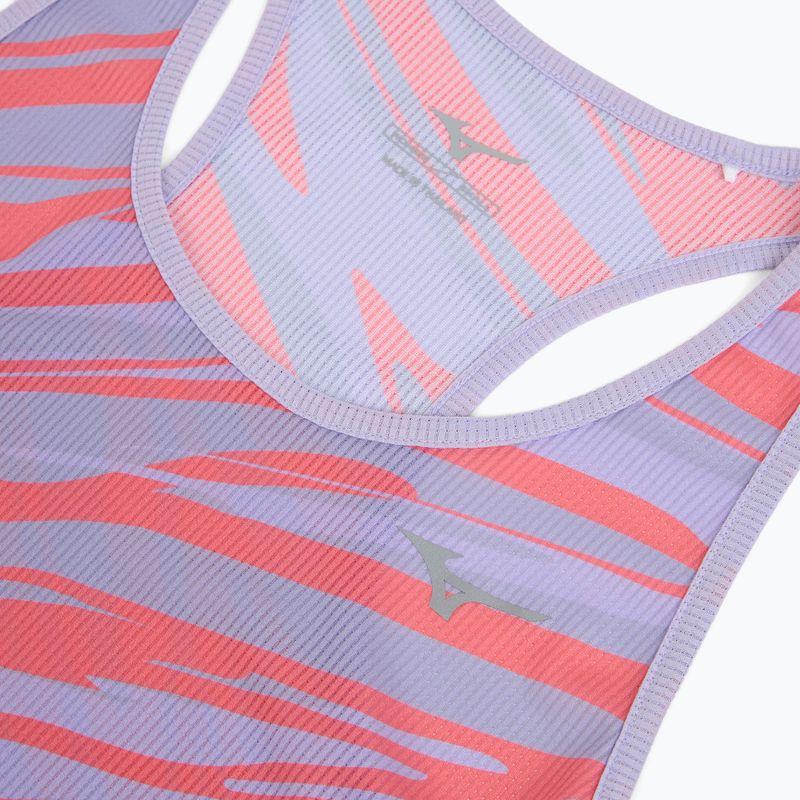 Жіноча бігова майка Mizuno DAF Graphic Tank пастельно-бузкова 3
