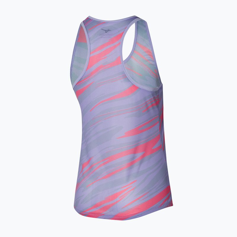 Жіноча бігова майка Mizuno DAF Graphic Tank пастельно-бузкова 2