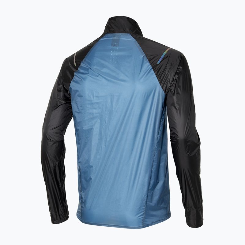Чоловіча бігова куртка Mizuno Aero синій попіл 5