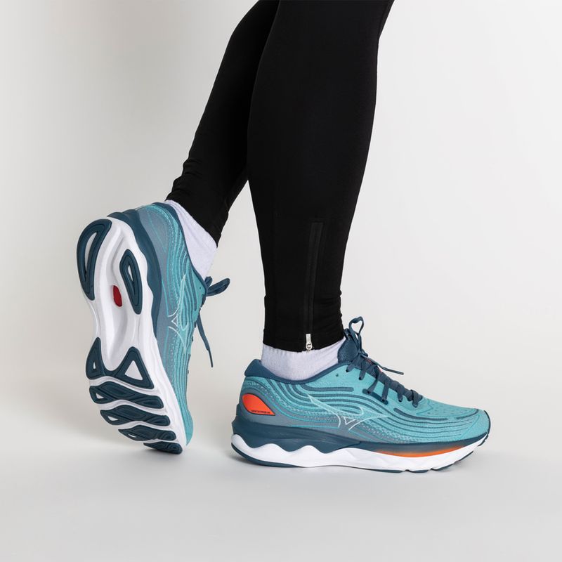 Кросівки для бігу чоловічі Mizuno Wave Skyrise 4 блакитні J1GC230901 3