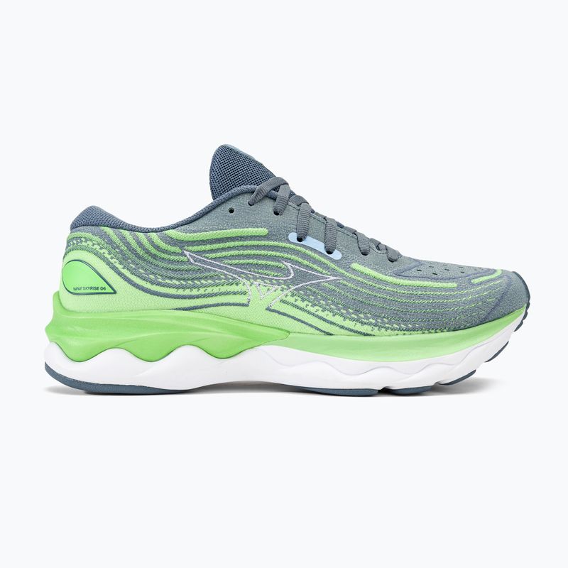 Кросівки для бігу чоловічі Mizuno Wave Skyrise 4 camo green/china blue/909c 2