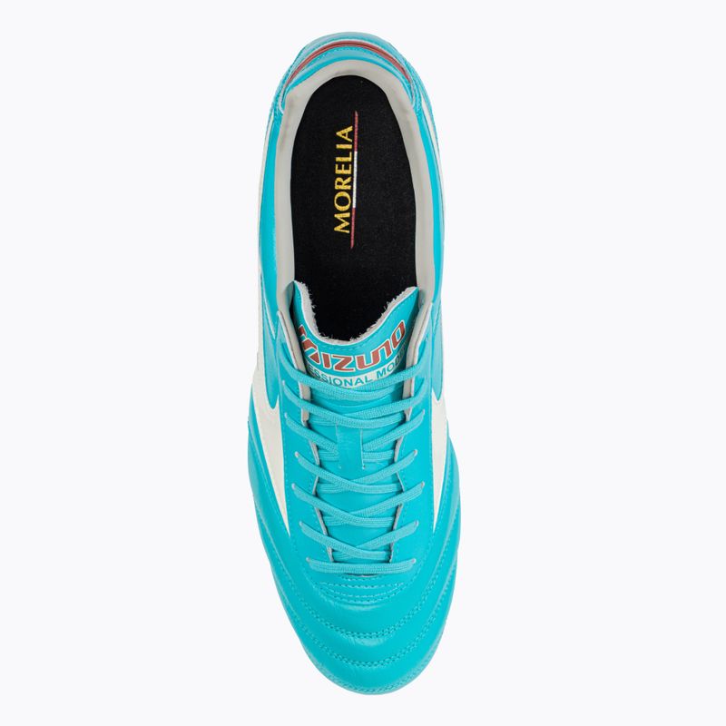 Футбольні бутси Mizuno Morelia II Pro блакитно-білі P1GA231325 6