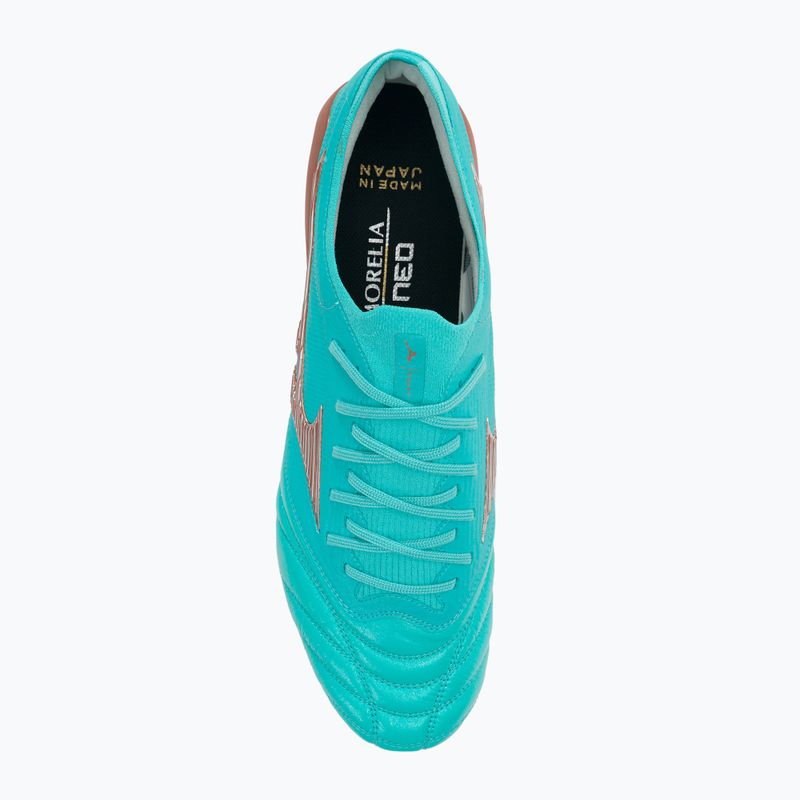 Футбольні бутси Mizuno Morelia Neo III Beta JP блакитні P1GA239025 6