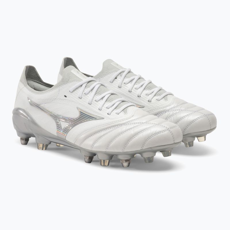 Футбольні бутси Mizuno Morelia Neo III Beta JMP білі/голограма/холодний сірий 3c 4