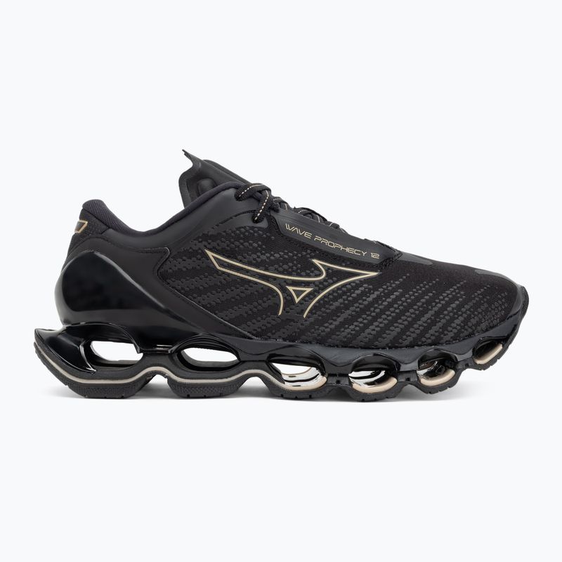 Кросівки для бігу жіночі Mizuno Wave Prophecy 12 black/ge gold 2