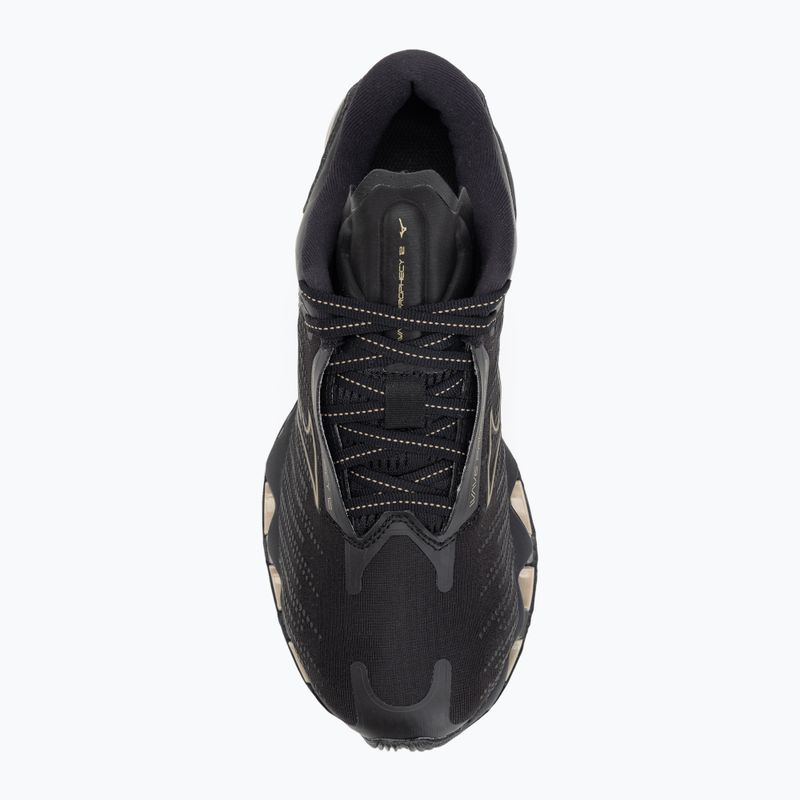 Кросівки для бігу жіночі Mizuno Wave Prophecy 12 black/ge gold 5