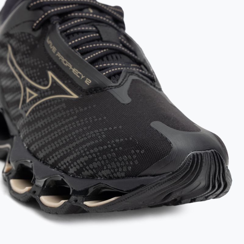 Кросівки для бігу жіночі Mizuno Wave Prophecy 12 black/ge gold 7