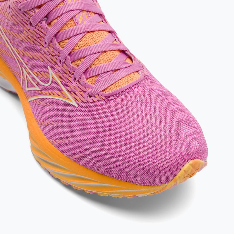 Жіночі бігові кросівки Mizuno Wave Rider 26 Roxy цикламен/білий/мокоранж 8